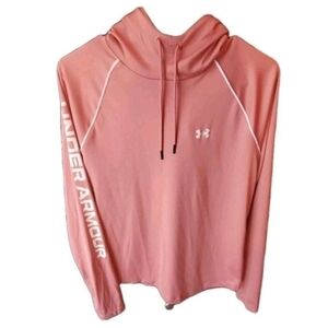 Under Armour Women's Pink Cowl Neck Hoodie Size M